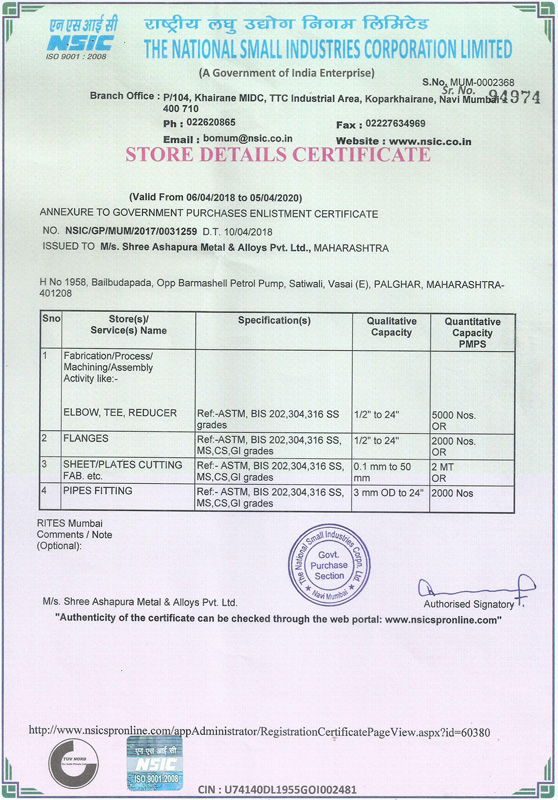 Shree Ashapura Metal & Alloys Pvt. Ltd.